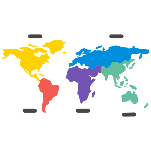 Worldwide destinations map for Hans Air Express air cargo coverage
